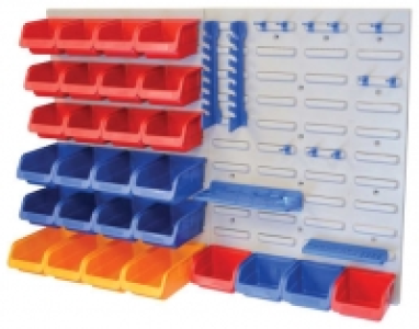 Wickes  Faithfull 43 Piece Storage Bins Set with Wall Panels