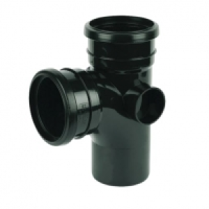 FloPlast 110mm Branch Soil Pipe Double Socket/Spigot 92.5° -