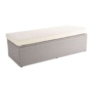 Cream Rattan Effect Bench £49.99