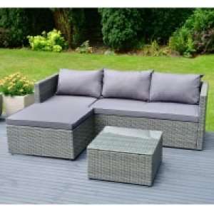 Sorrento Reversible Rattan Effect Corner Sofa Set 2pc £350.00