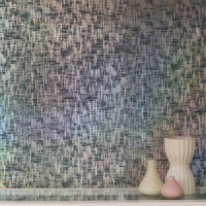 Holographic Texture Wallpaper - Charcoal £10.99