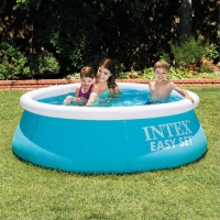 HomeBargains  Intex: Easy Set Outdoor Inflatable Pool - 6ft