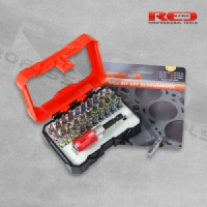 Red Pro 32 Piece Screwdriver Bit Set £6.95