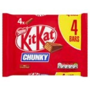 Kit Kat Chunky Milk Chocolate Bar Multipack 4 Pack £1.00
