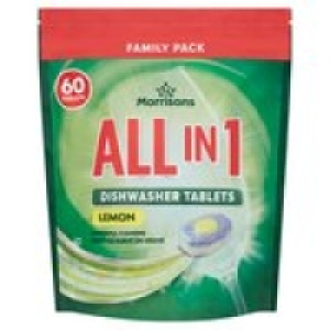Morrisons All In 1 Lemon Dishwasher Tablets
