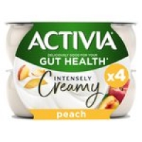 Morrisons  Activia Intensely Creamy Peach Yogurts