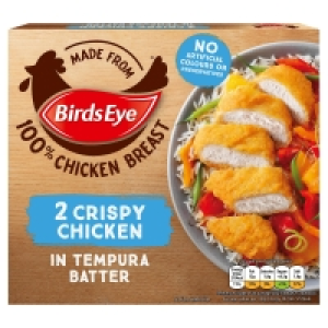 Birds Eye 2 Crispy Chicken in Tempura Batter 170g £2.00