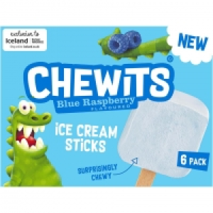 Chewits 6 Blue Raspberry Flavoured Ice Cream Sticks 168g £2.25