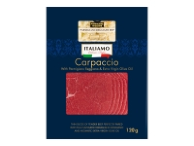 Italiamo Carpaccio with Parmigiano Reggiano < Extra Virgi