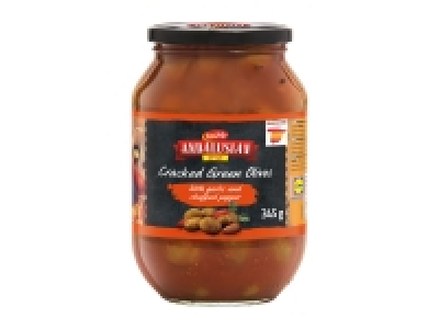 Lidl  Andalusian Cracked Green Olives with Garlic < Pepper