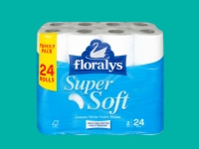 Lidl  Floralys Luxury White Toilet Tissue