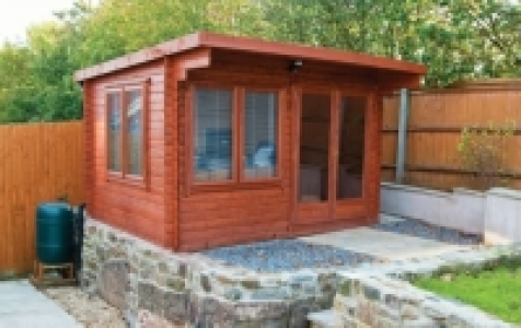 Shire Danbury 12 x 10ft Double Door Garden Home Office Cabin