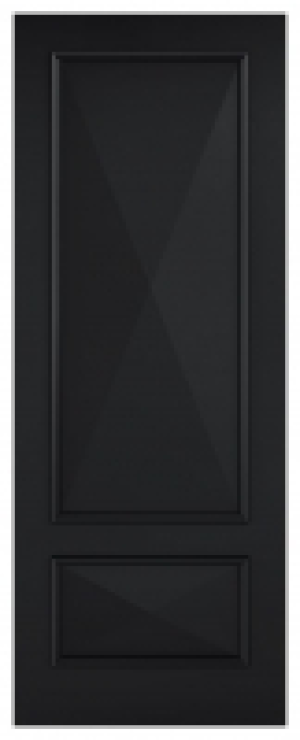 LPD Internal Knightsbridge 2 Panel Primed Plus Black Solid C