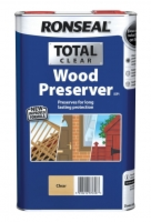 Ronseal Total Wood Preserver Clear 5L £34.00