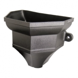 Wickes  Floplast Cast Iron Style Rainwater Head Ogee Hopper - Black