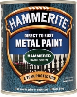 Wickes  Hammerite Metal Hammered Paint - Dark Green - 750ml