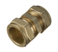 Wickes  Primaflow Brass Compression Straight Coupling - 22mm