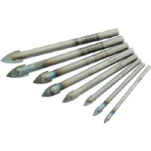 Wickes  Wickes 8 Piece Glass & Tile Drill Bit Set