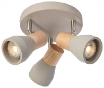 Wickes  Comet 3 Spot Light Plate - Wood Finish