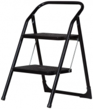 Wickes  Abru 2 Step Stepstool - Black