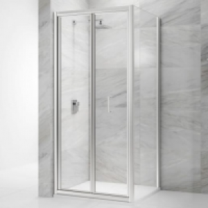 Wickes  Nexa By Merlyn 6mm Chrome Framed Bi-Fold Shower Door Only - 