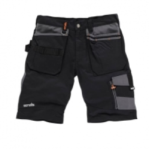 Wickes  Scruffs Trade Shorts Black - 30W