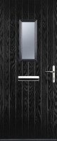 Wickes  Euramax 1 Square Left Hand Black Composite Door - 840 x 2100