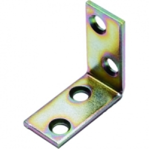 Wickes 30mm Galvanised Angle Bracket - Pack of 4