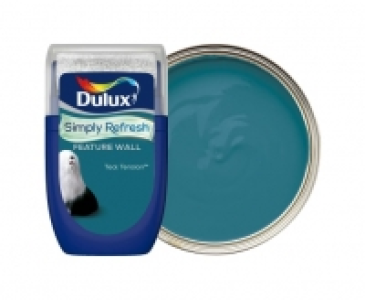 Wickes  Dulux Simply Refresh One Coat Feature Wall Paint - Teal Tens