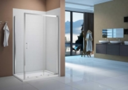 Wickes  Nexa By Merlyn 6mm Chrome Framed Sliding Shower Door Only - 