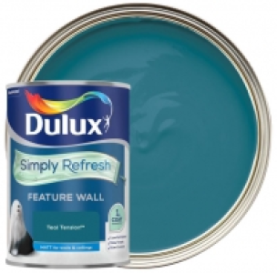 Dulux Simply Refresh One Coat Feature Wall Paint - Teal Tens