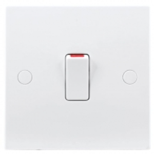 BG 20A Double Pole Control Switch White