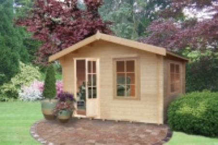 Shire Bucknells 12 x 8ft Log Cabin with Assembly