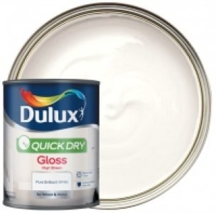 Dulux Quick Dry Gloss Paint - Paint Pure Brilliant White - 7
