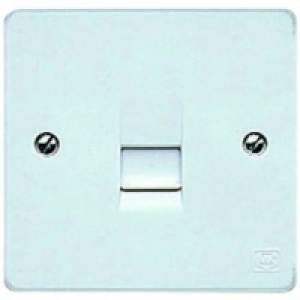 Wickes  MK Single Slave Telephone Socket - White