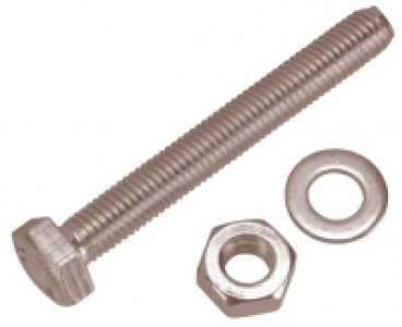 Wickes  Wickes Hexagonal Set Screws - M10 x 100mm Pack of 4