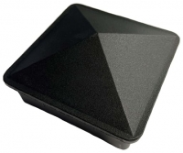 Wickes  Readymade Black Aluminium Post Cap - 150 x 150mm