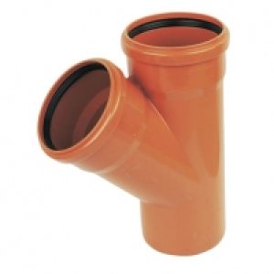 FloPlast 110mm Underground Drainage Equal Junction Double So