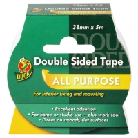 Wickes  Duck Tape Double Sided Tape White 38mm x 5m