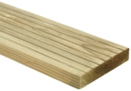 Wickes  Wickes Natural Pine Deck Board - 25 x 120 x 2400mm