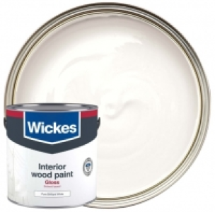 Wickes One Coat Gloss Pure Brilliant White 2.5L