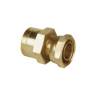 Wickes  Primaflow Copper Pushfit Tap Connector - 1/2in X 15mm