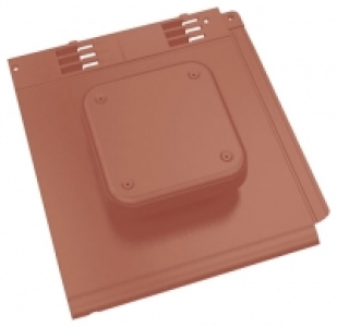 Wickes  Envirotile Plastic Tile Terracotta Cowl Vent - 365 x 325 x 1