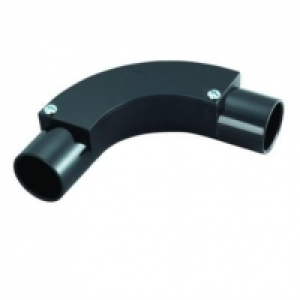 Wickes  Wickes Trunking Inspection Bend - Black 25mm