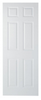 Wickes  Wickes Lincoln White Grained Moulded Fully Finished 6 Panel 