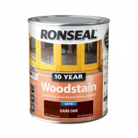 Wickes  Ronseal 10 Year Woodstain - Dark Oak 750ml