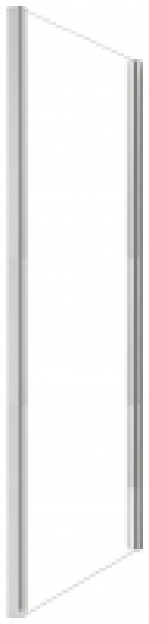 Wickes  Nexa By Merlyn 6mm Chrome Semi-Framed Side Panel Only - 1900