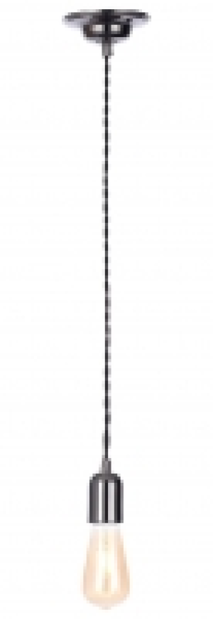 Inlight Twisted Nickel Black Dimmable Cable Pendant Light -