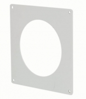 Manrose PVC Round Wall Plate - White 100 x 154mm