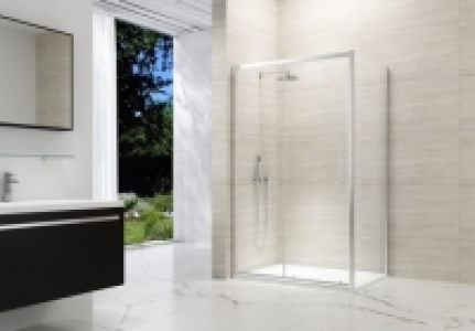 Wickes  Nexa By Merlyn 8mm Chrome Framed Sliding Shower Door Only - 